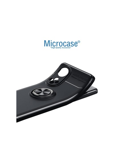 Microcase Honor 50 Focus Serisi Yüzüklü Kilif - Siyah 536337063