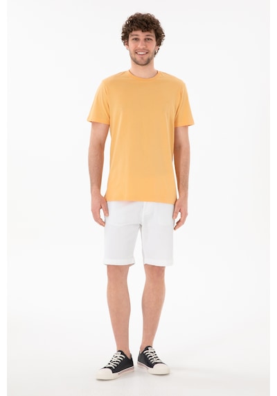 U.S. Polo Assn. Erkek Regular Fit Bisiklet Yaka Turuncu Basic Tişört 50305928-VR202 U.S. Polo Assn. Erkek Regular Fit Bisiklet Yaka Turuncu Basic Tişört 50305928-VR202