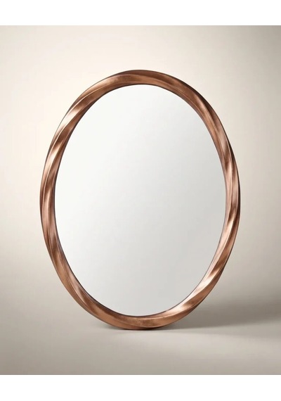60x80 Oval Rose Gold Ayna Renkli