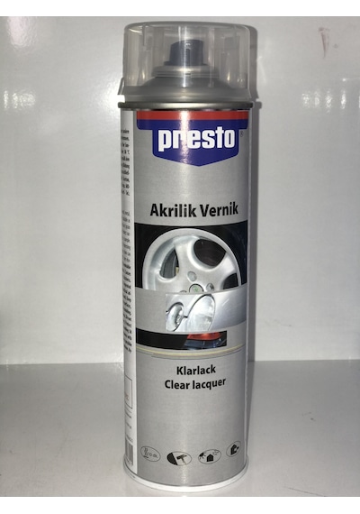 Presto Akrilik Sprey Parlak Vernik 500 ML