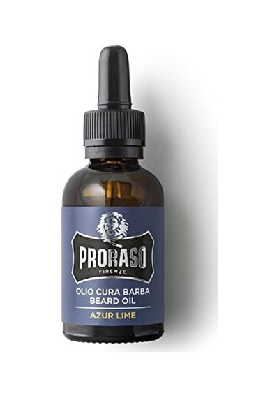 Beard Oil / Sakal Bakım Yağı Azure Lime, 30 Ml Macadamia Ve Avokado Yağları, Kaşıntıyı Yatıştırır, Odunsu Kireç Ve Nane Kokusu Dermatolojik Olarak Test Edildi