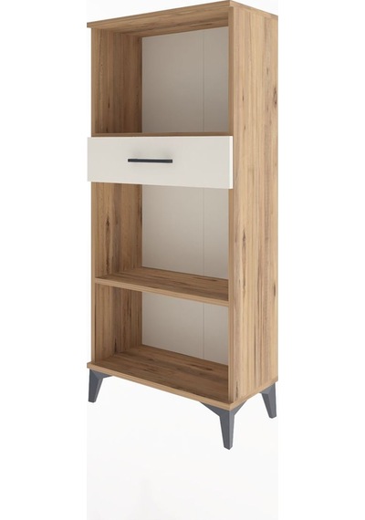 Arges Dolap 2 Raflı Tek Çekmeceli 60x30x134 Çam-aytaşı Çam