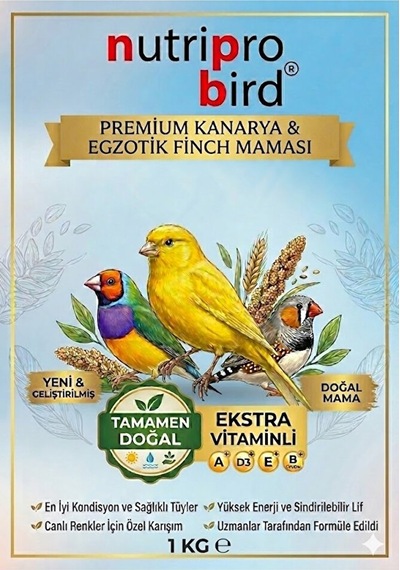 Premium Kanarya Maması 1 Kg - Yumurtalı Vitaminli Profesyonel Üretici Ve Kondisyon Maması