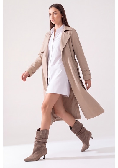 Luvi Shoes Petty Vizon Süet Hakiki Deri Kadın Körüklü Çizme