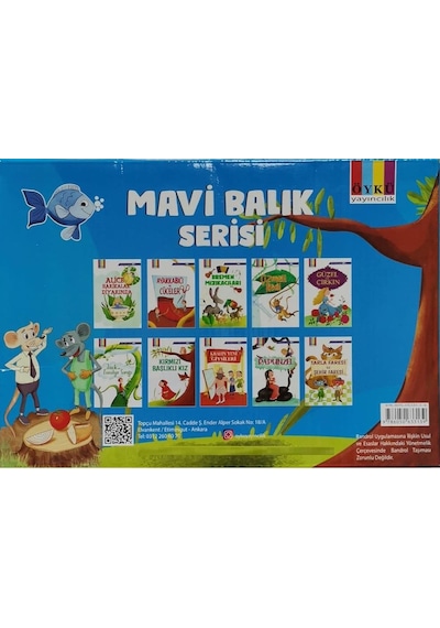 Öykü 1. Sınıf Mavi Balık Hikaye Seti 10 Kitap