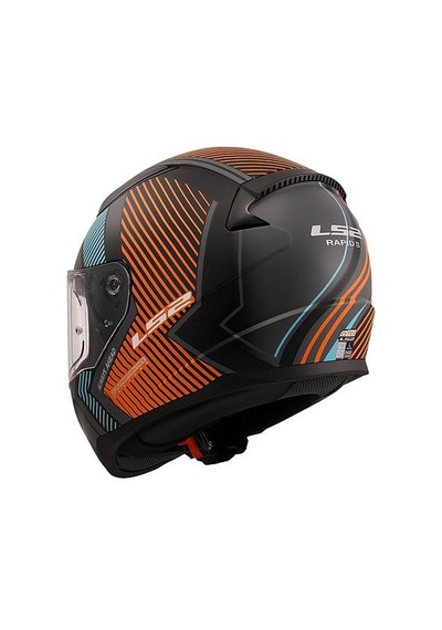 Ls2 Rapıd Extra Motosiklet Kaskı Mat Gri-Neon Turuncu