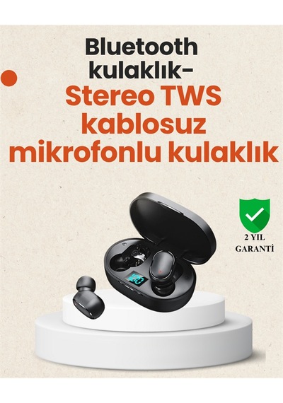 Tws Bluetooth Kulaklık Kulak İçi Kablosuz Dijital Göstergeli Çhassasiyet Cevaplayabilen