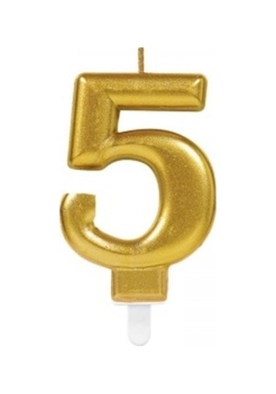 Mey İthalat 5 Rakam Mum Gold Renk -