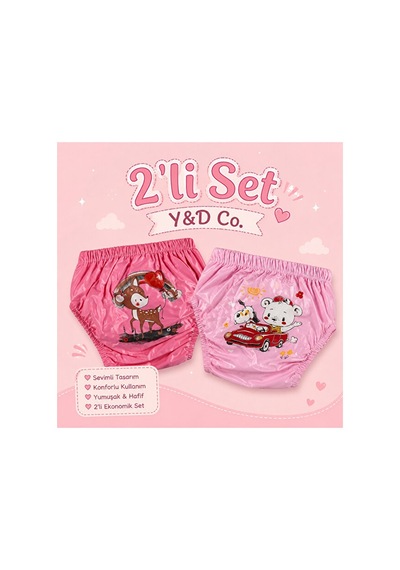 Y&d Co. Tuvalet Alıştırma Külodu Kız Çocuk 2'li Set 4 Yaş