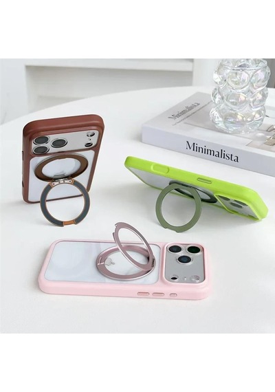 Bikapak Magup Apple iPhone Uyumlu 18/17 Siyah Kapak