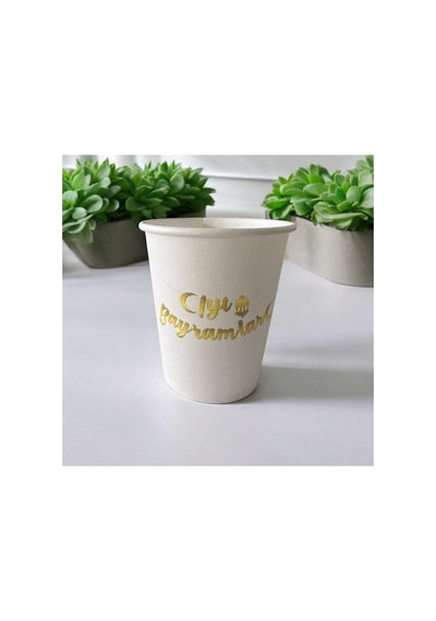 Kurban Bayramı-ramazan Bayramı-iyi Bayramlar-desenli Tek Kullanımlık 7 Oz 50 Adet Karton Bardak 1