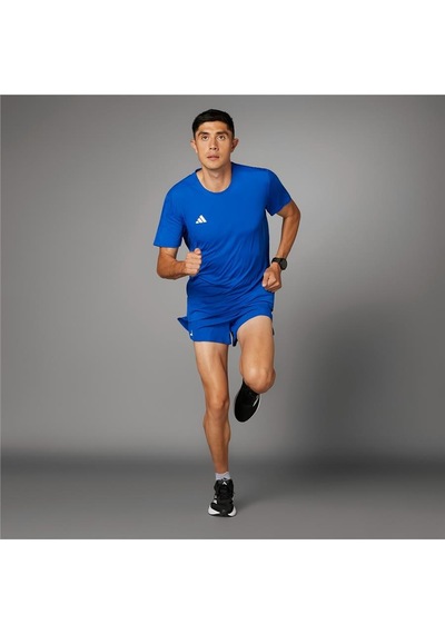 Adidas Erkek Mavi T-shirt Adızero E Tee It1469 Mavi
