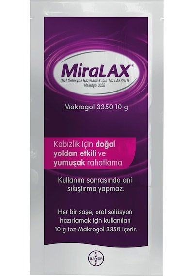 Miralax Oral Solüsyon Hazırlamak İçin Toz Laksatif Makrogol 3350