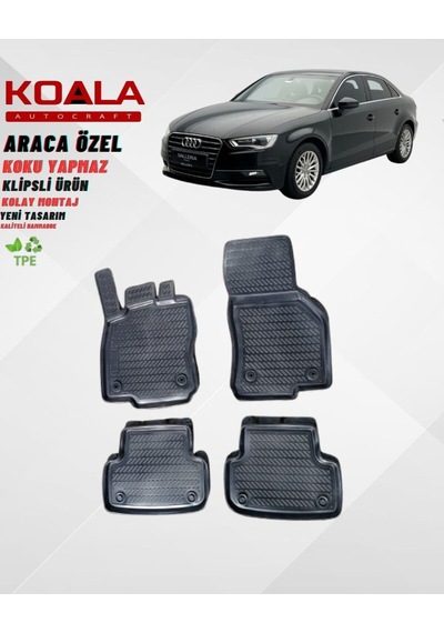 Audi A3 Sedan Havuzlu Paspas 2013-2020 Arası