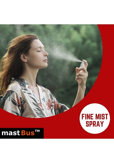 Tr Plastik Boş Seyahat Parfüm Dolum Şişesi, İnce Sis Siyah Püskürtücü 100 Ml, 2'li Set, Şeffaf