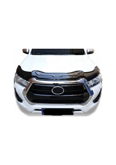 Toyota Hilux 2021+ Yarasa Kaput Rüzgarlığı Hood Deflector Kaput Koruma Siperliği Siyah