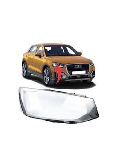 Audi Q2 2018-20 Sağ Far Camı Ce Belgeli