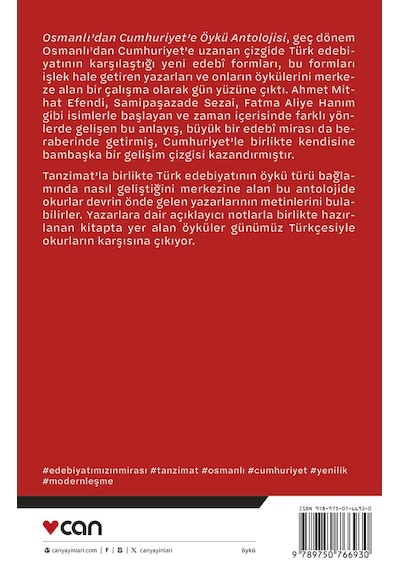 Osmanlı Dan Cumhuriyet E Öykü Antolojisi