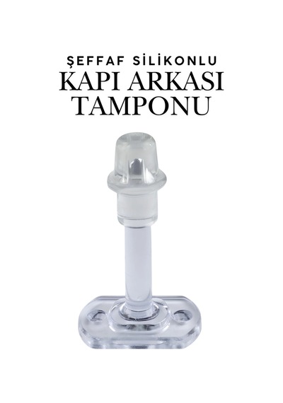 Şeffaf Kapı Kolu Stoperi 8 Cm Kapı Çarpma Engelleyici Duvar Koruyucu Tampon Ve Tutucu Çarpma