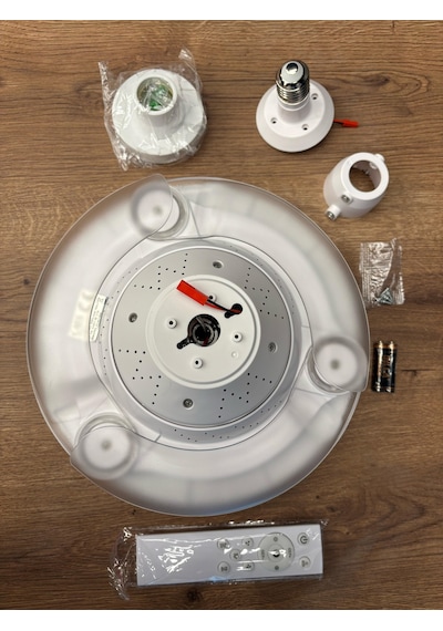 Cata Dolunay 3 Renk Yanma Modlu Kumandalı Dimlenebilir Fan Led Ampul Aydınlatma Ct-1156