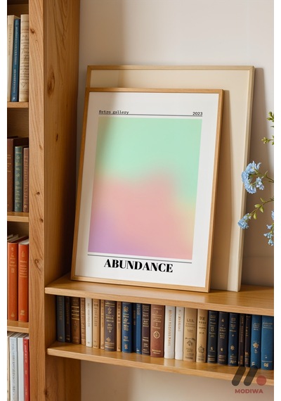 Abundance Aura Posteri, Ahşap Çerçeveli Duvar Tablosu - Kişiye Özel Hediye