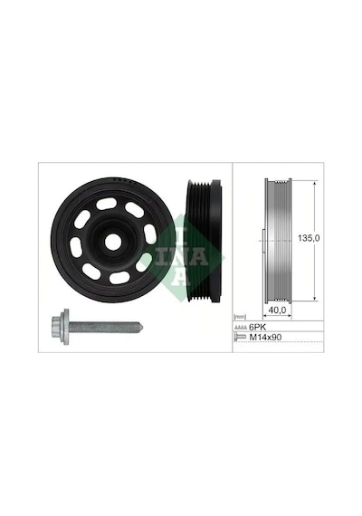 Skoda Superb 3 Krank Kasnagi 1.4 2015-2018 Czca Ina 544018420