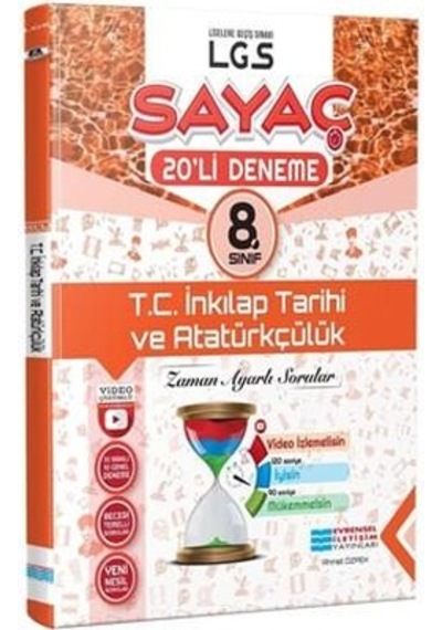 8. Sınıf İnkılap 20 Deneme SayAÇ - Evrensel İletişim Yayınları