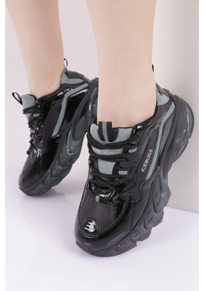 Dgn 70150-22y Kadın Bağcıklı Mega Kalın Taban Sneakers Ayakkabı 70150-2027-R11133 Siyah - Yeşil Dgn 70150-22y Kadın Bağcıklı Mega Kalın Taban Sneakers Ayakkabı 70150-2027-R11133 Siyah - Yeşil