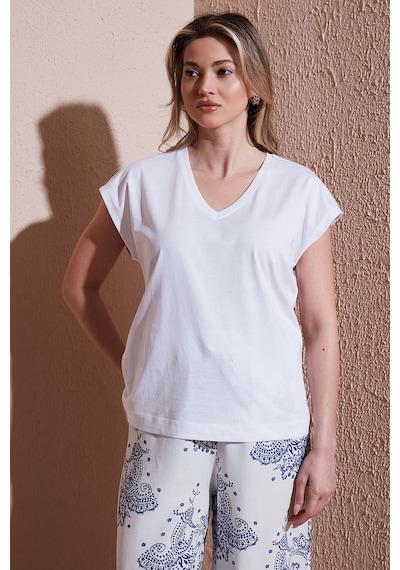 Fashion Friends Bayan Bluz 25y0540k1 Beyaz Beyaz