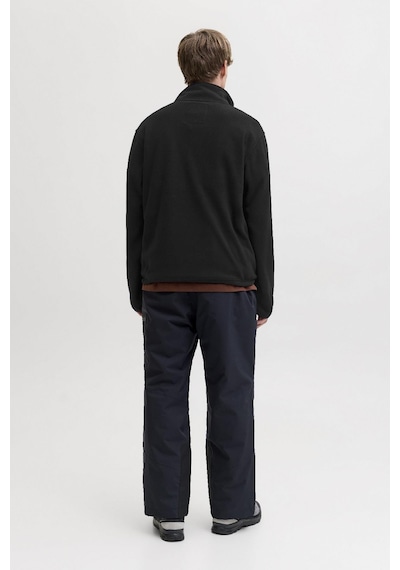 Jack & Jones Jjalpes Half Zıp Fleece Jacket Aw25 Siyah