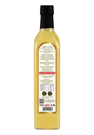 Hanzade Bitkisel Limon Sirkesi 6 x 500 ML