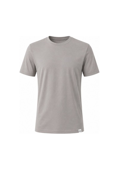 Füme Bisiklet Yaka Kısa Kol Slim Fit Pamuklu Tişört 1011265166