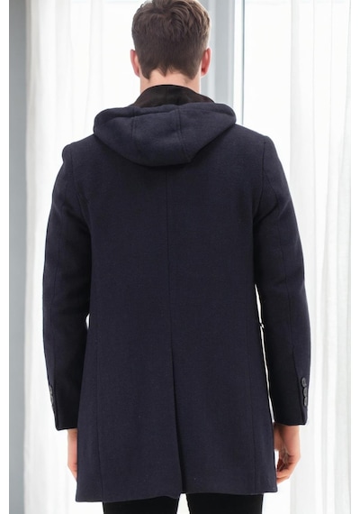 Plt9371 Dewberry Erkek Palto-diagonal Lacivert Diagonal Lacivert