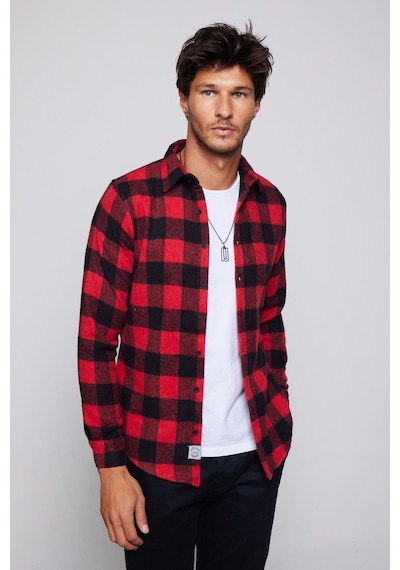 Tudors Erkek Slim Fit Dar Kesim Uzun Kollu Kareli Kışlık Oduncu Gömlek-29305-çok Renkli Çok Renkli Tudors Erkek Slim Fit Dar Kesim Uzun Kollu Kareli Kışlık Oduncu Gömlek-29305-çok Renkli Çok Renkli