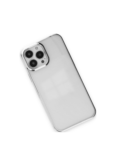 Apple iPhone Uyumlu 14 Pro Max Kılıf Element Silikon - Gümüş Bz8683140411404