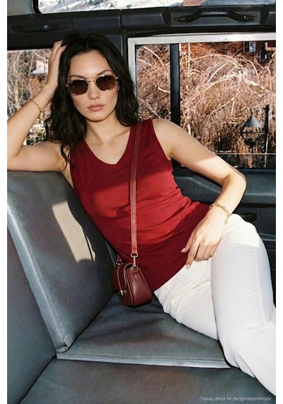 Lela Bayan Bluz 5864384 Bordo Bordo