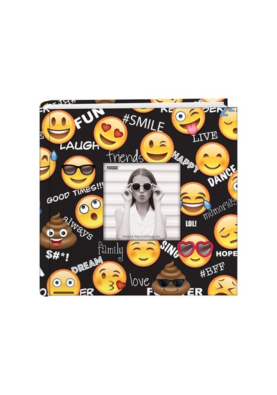 Lexroo Ev-246emj Emoji 200 Pkt 4x6 Fotoğraf Albümü Fotoğraf Albümü, Kağıt, Siyah, Cep