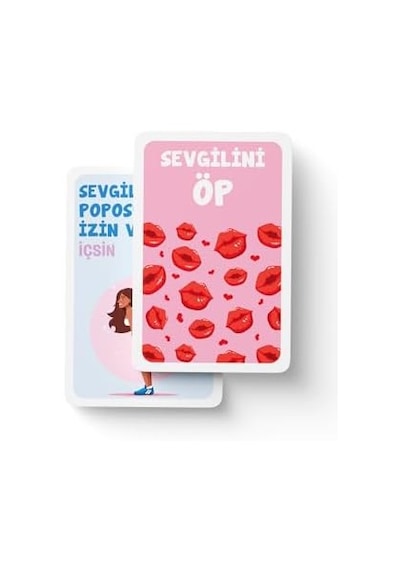 Fondip Mini +18, Yetişkinlere Özel İçki Oyunu, 55 Kart, Eğlenceli Parti Kartları