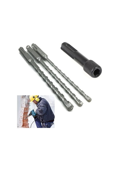 Kırıcı Delici Hilti Için Sds Plus Elmas Uçlu 3lü Matkap Ucu Seti Sds Vidalama Bits Adaptör