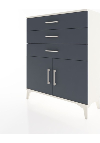 Arges Şifonyer Tek Raflı 3 Çekmeceli 2 Kapaklı 88x30x106 Ayta... Aytaşı