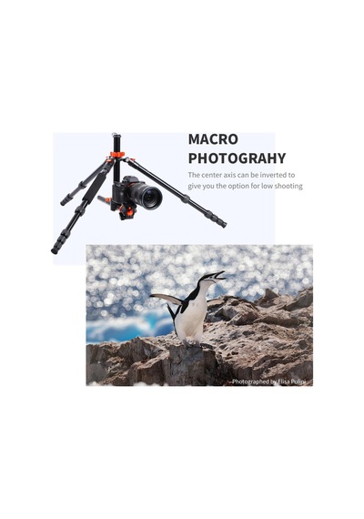 K&f Concept - Sa254t2 185cm Alüminyum Kompakt Tripod Kf09.090