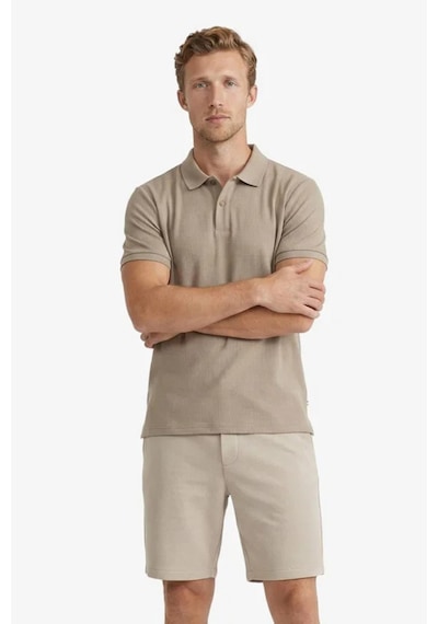 Nautica Erkek Bej Regular Fit Polo Yaka T-shirt-14607
