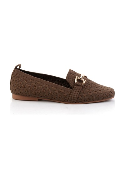 Bambi Kahve Kadın Loafer Ayakkabı K01327020182 Kahve