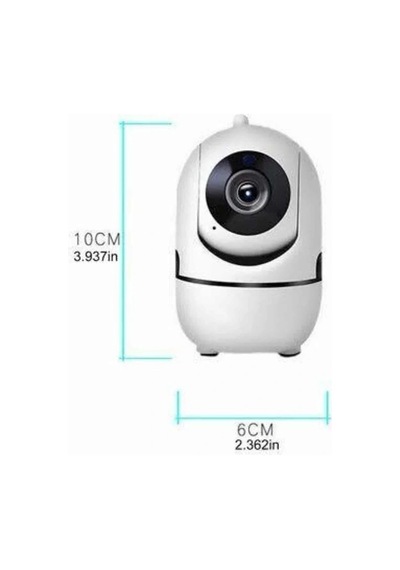 Mey İthalat Baby Kamera Kablosuz 720p Beyaz 360 Derece Wifi Kamera Full Hd 1080p