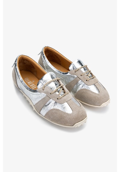 Valmenti Kadın Hakiki Deri Sneakers & Spor Ayakkabı 51 71351 Bn Ayk Y25 Tas Suet/lame Taş