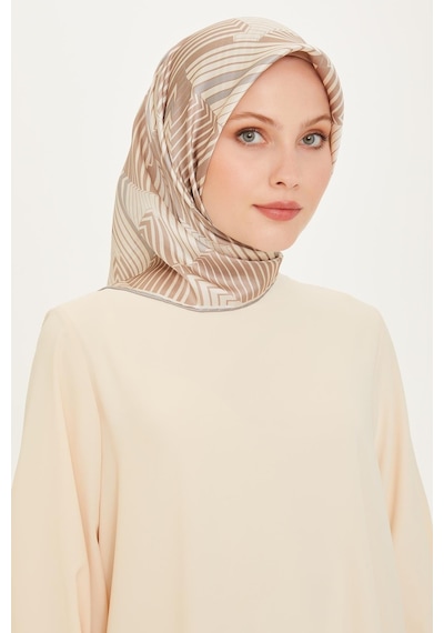 Armine İpek Eşarp 2025 Kış - 9218-83 Twill - Taş