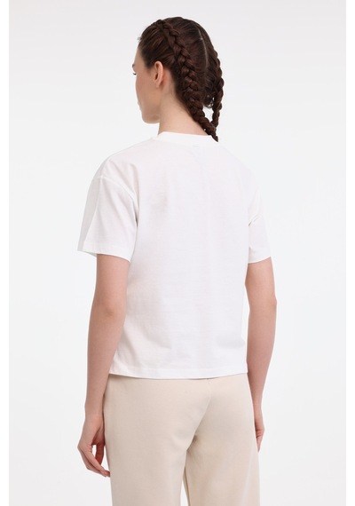 Kinetix Wl Unı 11kt70 5fx Ekru Kadın Kısa Kol T-shirt Bej
