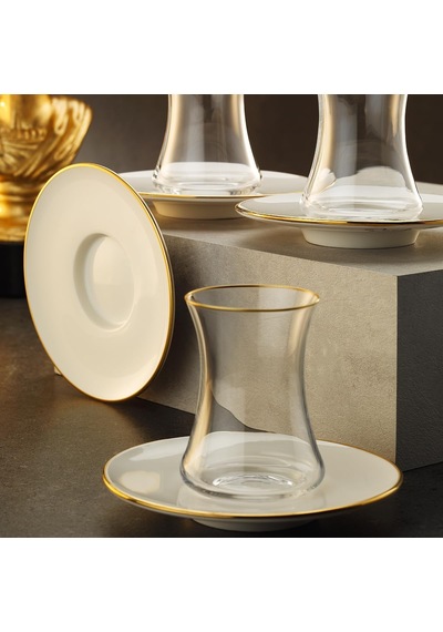 Çay Seti 1453 Lıne Gold 12 Parça Çok Renkli
