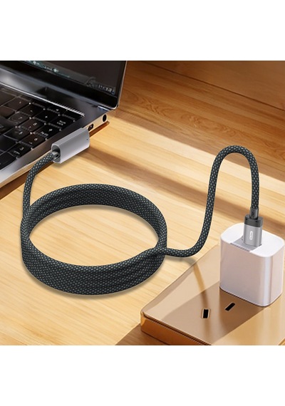 Go Des Gd-uc808 Macbok Uyumlu Şarj Kablosu Type-c To M-safe 140w 2 Metre Gri