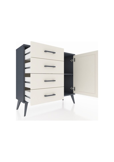 Arges Şifonyer Tek Raflı 4 Çekmeceli Tek Kapaklı 88x30x80 Antrasit-aytaşı Aytaşı Arges Şifonyer Tek Raflı 4 Çekmeceli Tek Kapaklı 88x30x80 Antrasit-aytaşı Aytaşı